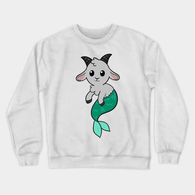 Baby Capricorn Crewneck Sweatshirt by LittleGreenHat